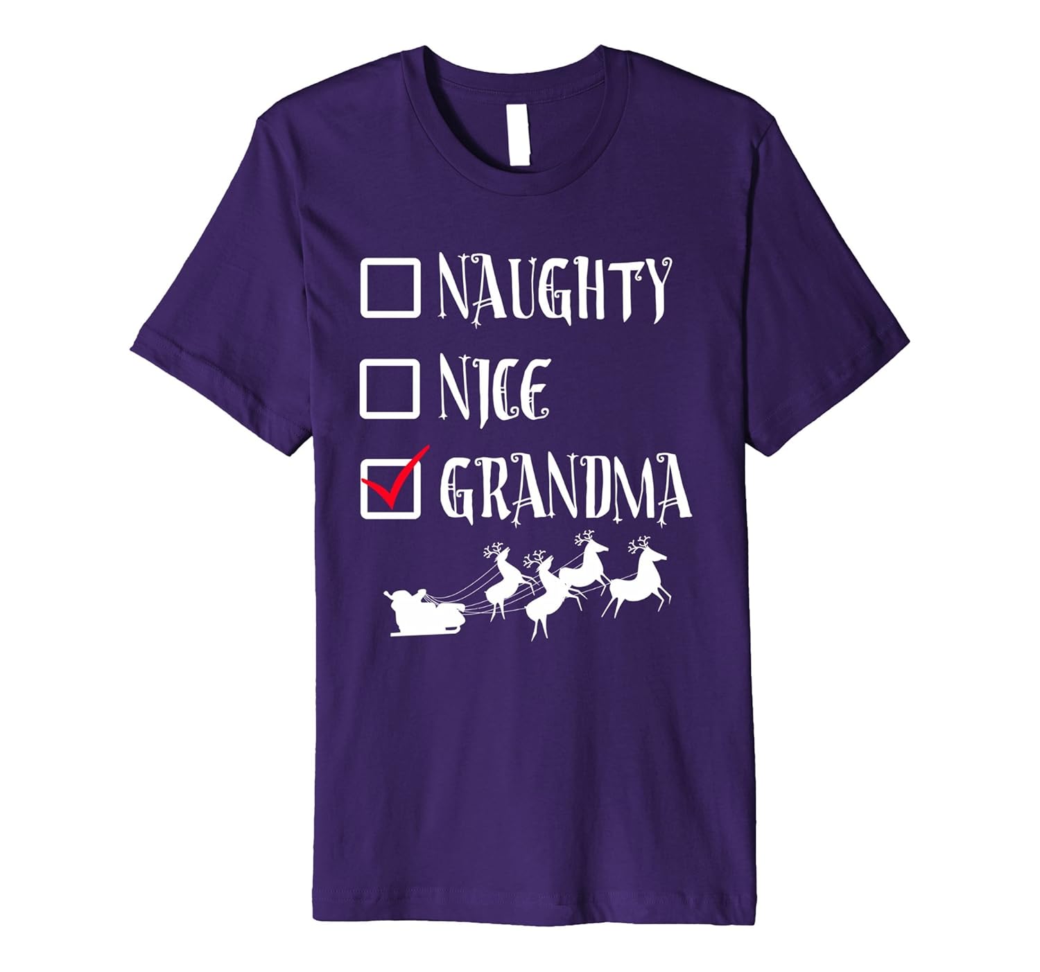 UGLY CHRISTMAS SWEATER SHIRT Holiday Grandma Party Tee-ANZ