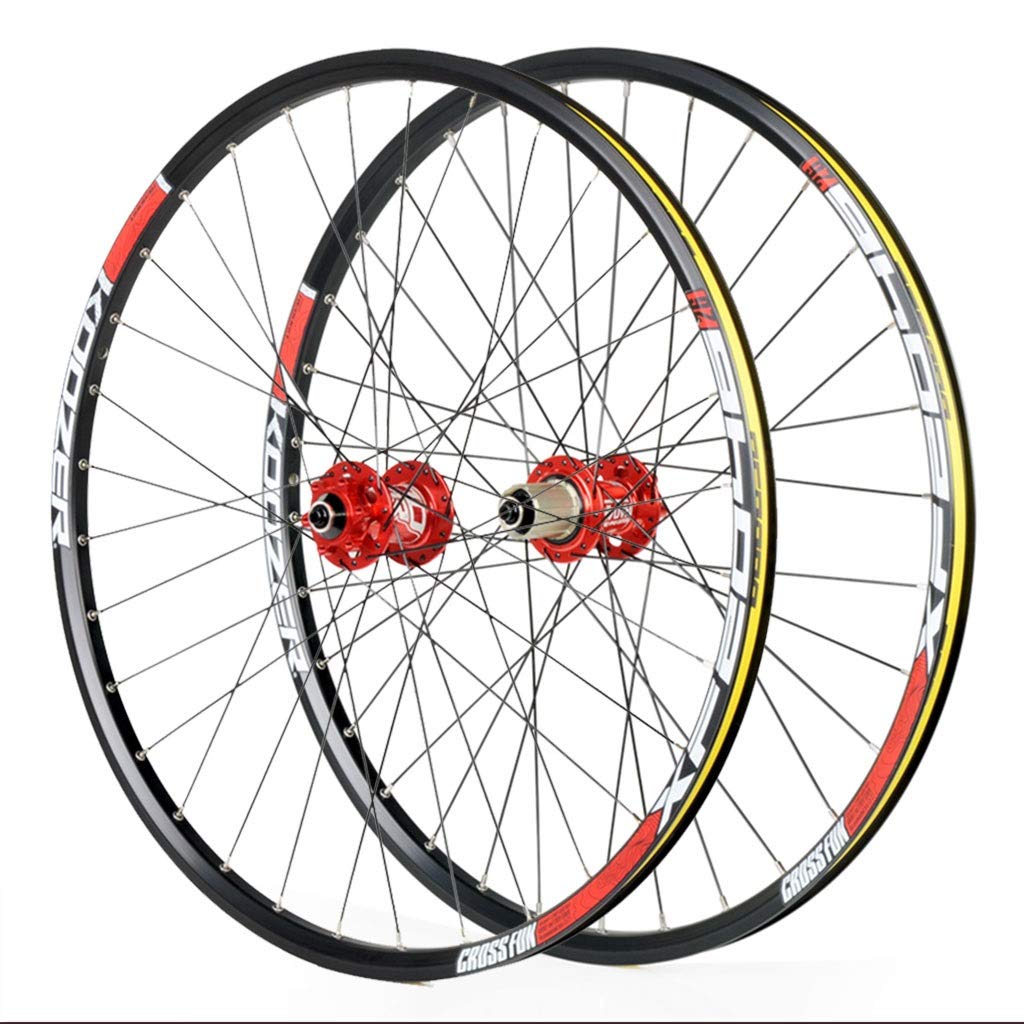 LSRRYD Doppio Muro Ruote Bici per 26 27,5 29 Pollici Cerchio MTB Freno a  Disco Rilascio rapido Ruote per Mountain Bike 24H 8 9 10 11 velocità  Ciclismo Sport e tempo libero outlookplanningdevelopment.com.au