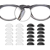 SMARTTOP Adhesive Nose Pad, 12 Pairs Eyeglass Nose Pads Stick On Silicone Anti-Slip for Glasses Sunglasses Thin Nose Pads Eye
