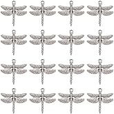 SUNNYCLUE 1 Box 100Pcs Dragonfly Charms Bulk Fly Insect Charm Alloy Flying Antique Silver Tibetan Style Spring Summer Wing Animal Pendant Charm for Jewelry Making Charms Necklaces Supplies DIY Crafts