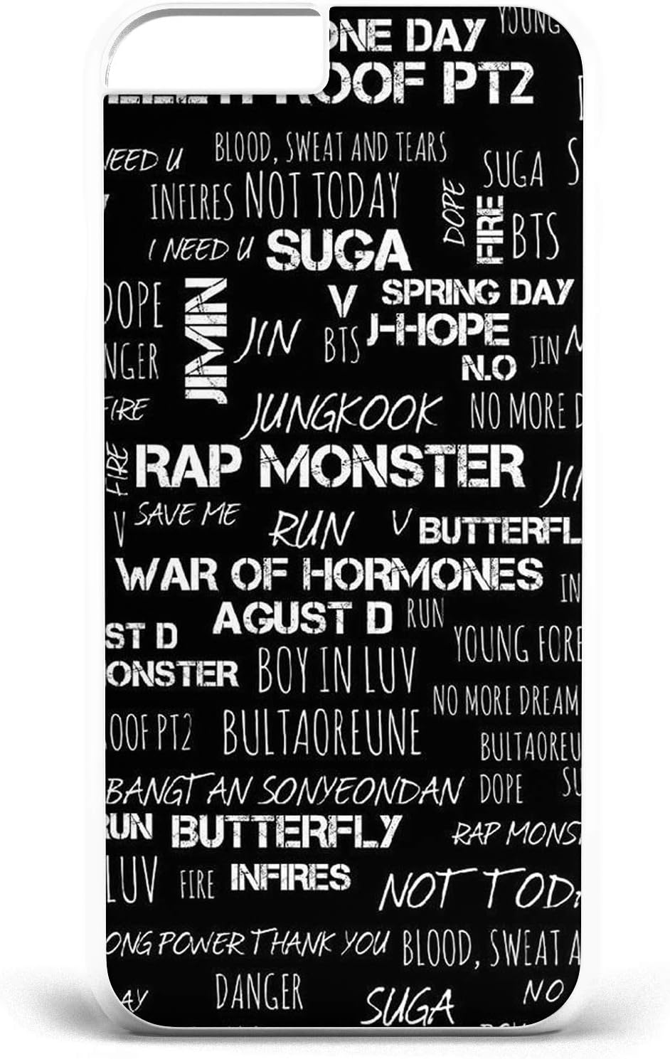 YouDezerve bts kpop Phone Case cover for Apple iPhone C84 JK01P (Design4, iPhone 7+/8+)