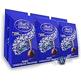 Lindt LINDOR Dark Chocolate Truffles, Dark Chocolate Candy with Smooth, Melting Truffle Center, 5.1 oz. Bag (6 Pack)