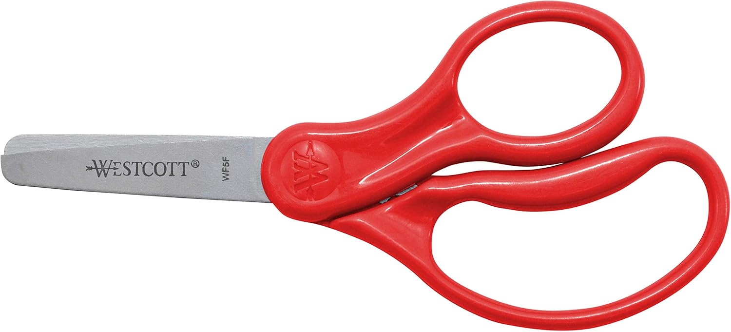 Westcott School Left and Right Handed Kids 5” Scissors, Blunt, 6 Pack (16454) : Office Products