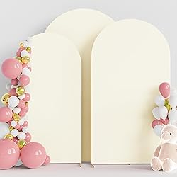 Wokceer Wedding Arch Cover (7.2FT, 6.6FT, 6FT) Set