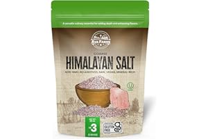 Ava Farms Himalayan Pink Salt - Coarse – 3 lb. – Gluten-Free, Non-GMO, Vegan, Raw, Kosher, Mineral Rich – Resealable Bag