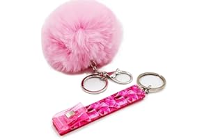 BATUMEYE Card Grabber Card Clip For Long Nails, Cute Acrylic Debit Bank Card Grabber Keychain with Plastic Clip For Women