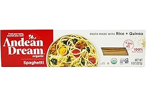 Andean Dream Org Spaghetti Quinoa Pasta Gluten Free ,8 Oz(Pack of 12)