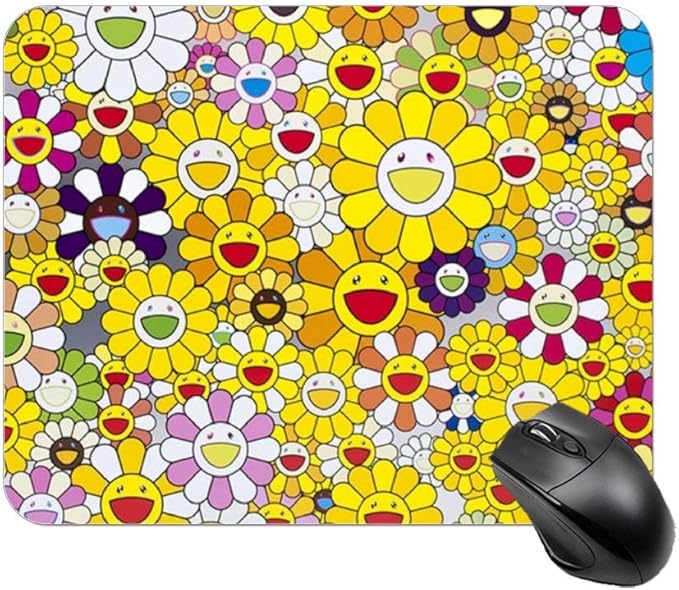 Office Mouse Pad Takashi Murakami Gaming Mouse Pad Large Mousepad 10.2"x8.3"(25cmx20cm) Amazon