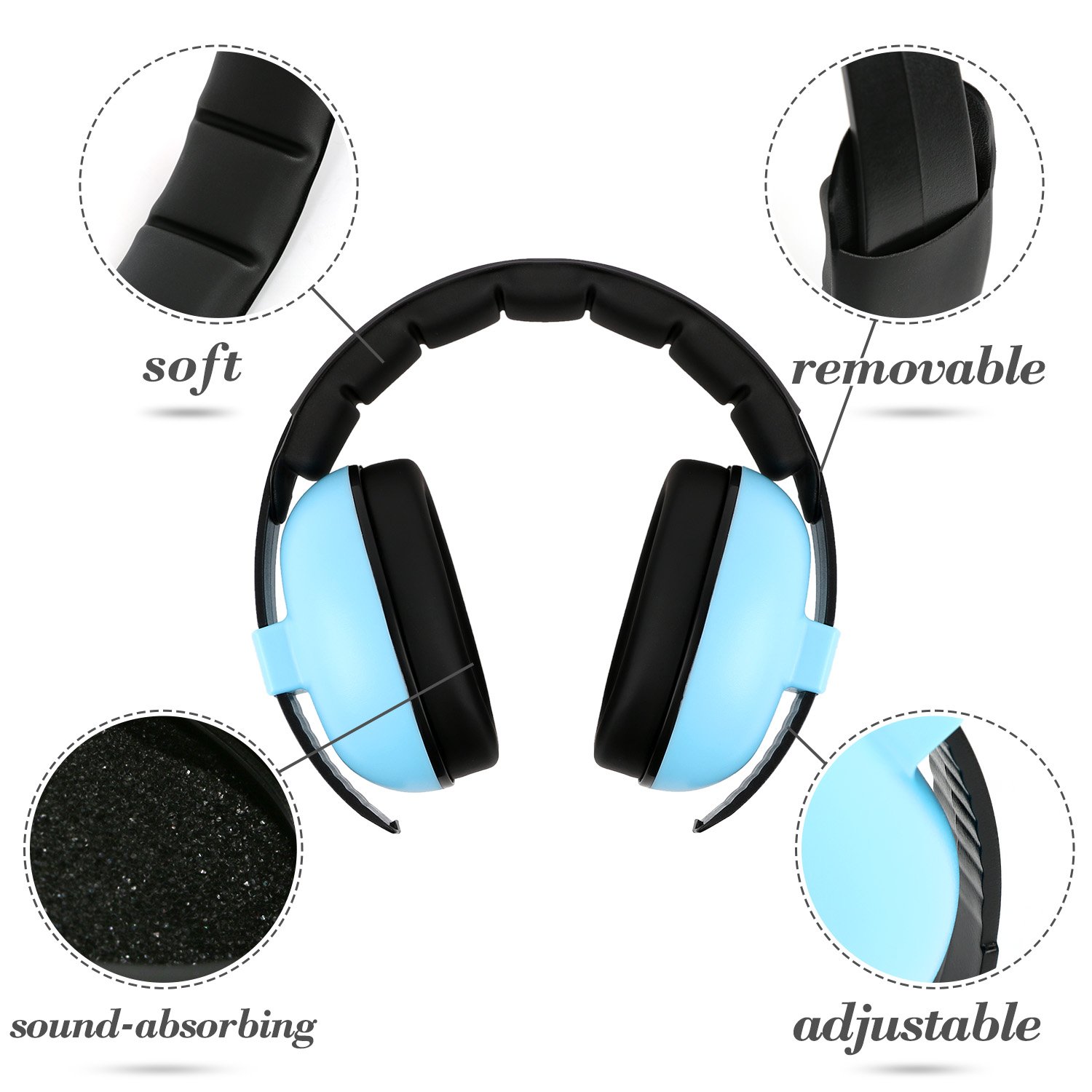 Baby Headphones, Hearing Protection Headphones, Noise Reduction for