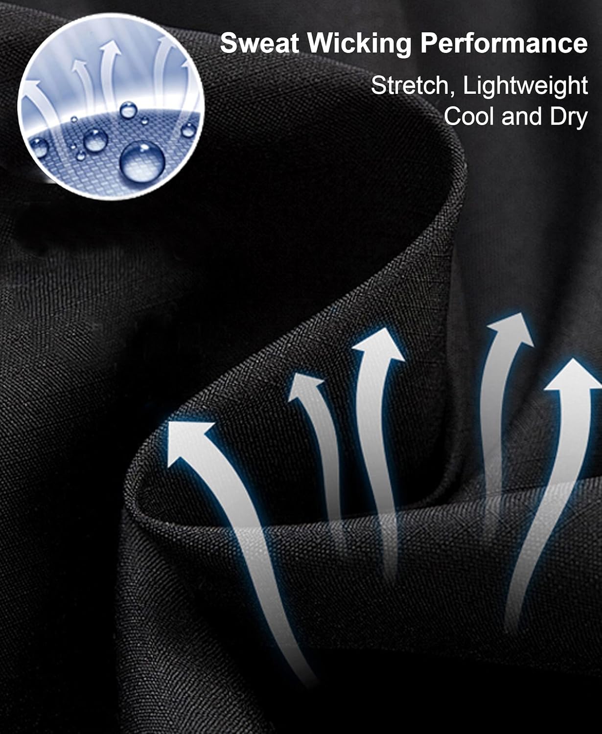 Liberty Imports Pack of 5 Men's Stretch Cool Dry Muscle Tank Tops Athletic Crewneck Sleeveless Workout Shirts: Clothing