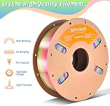 ERYONE Ultra Silk PLA Filament Rainbow 1.75mm 1kg Candy Rainbow view 5