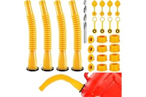 RYHYC Gas Can Spout Replacement Kit, 4 Kit Gas Can Flexible Nozzle Replacement Suitable for Most 1/2/5/10 Gal Oil Cans