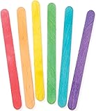 Darice 9150-82 Wood Craft Colored Stick, 4-1/2-Inch, 120-Pack