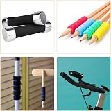 sourcing map Green Foam Grip Tubing 25mm ID 5mm Wall 0.5m Non-Slip Tool Fitness view 4