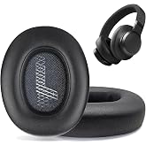 Replacement Ear Pads for JBL E65 (E65BT E65BTNC)/Live 650 (650NC 650BTNC)/Live 660 (660NC 660BTNC)/Duet NC Over-Ear Headphones, Headset Ear Cushions, Headset Earpads, Ear Cups Cover-Black