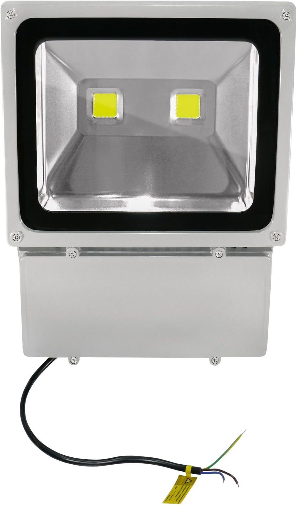 LED Außenfluter IP 65–100 Watts Cold white 5000 Kelvin - 9600 Lumen Replaces 950–1000 Watt Halogen Bulbs) Set of 4 [Energy Class A]