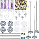 DECOJOY Balloon Columns Stand Set of 4, 7 Feet