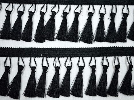 Amazon Com Wholesale 3 Inches Black Tassels Trim Boho Decorative