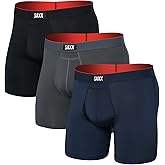 SAXX Underwear Co. Men's Multi-Sport Mesh Boxer Brief Fly 3-Pack