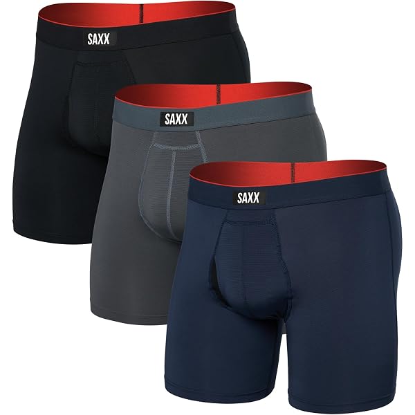 SAXX Underwear Co. Men's Ultra Super Soft Boxer Brief Fly 3-Pack