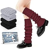 DODOKIE 3 Pairs Leg Warmers for Women Winter Thick Fleece Lined, Christmas Gifts for Her Wife Sister Stocking Stuffers 2025