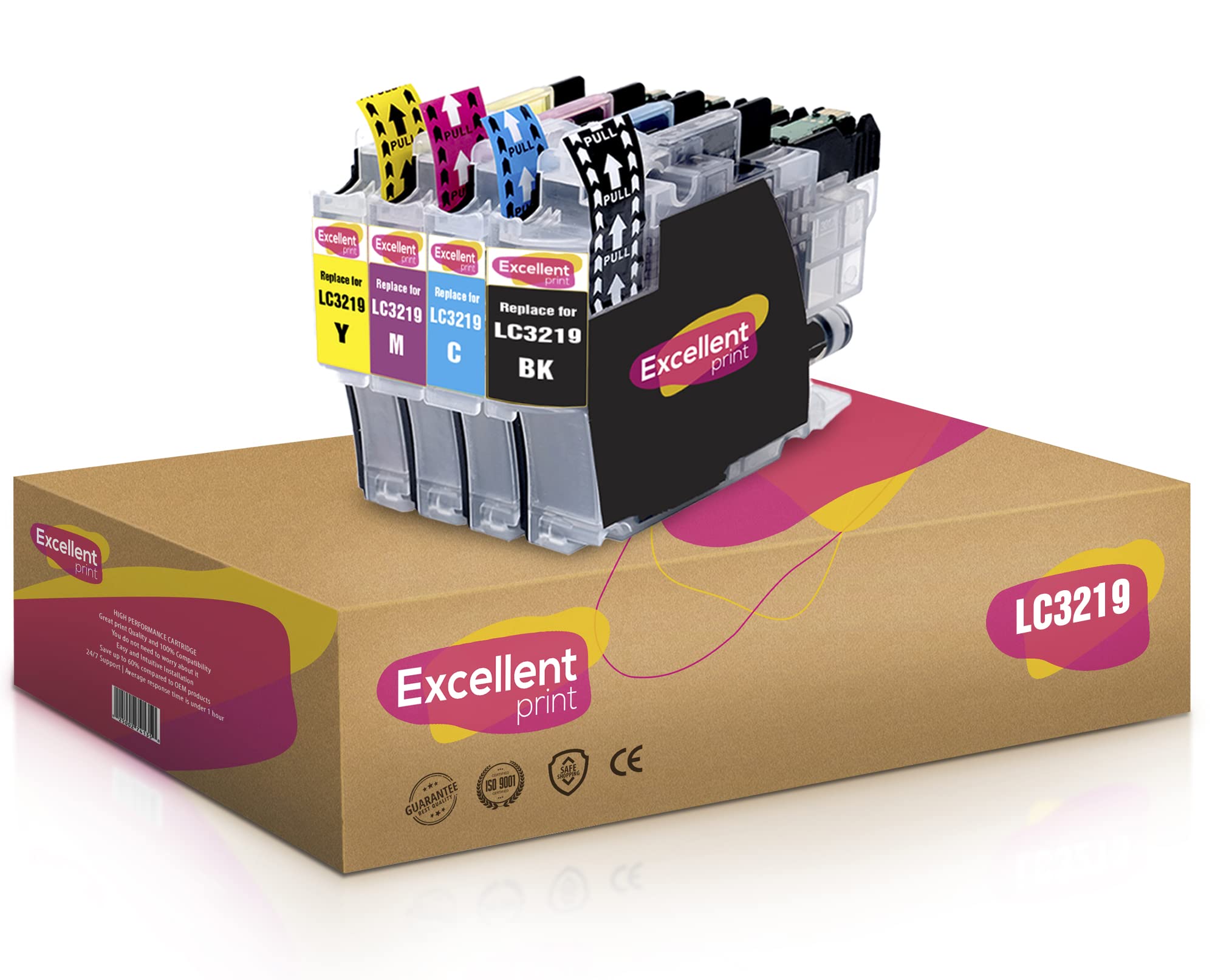 Excellent Print LC3219XL LC-3219XL LC3219 Compatible Ink Cartridges for Brother MFC-J6935DW MFC-J5330DW MFC-J6930DW MFC-J6530DW