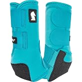 Classic Equine Legacy2 Support Boots, Front (Aqua, Small)