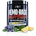Nutrex Research Hemo-Rage Extreme High Stim Pre Workout Powder | Insane Lasting Energy, Focus, Endurance & Pump Booster Preworkout Supplement | Blueberry Lemonade 30 Servings