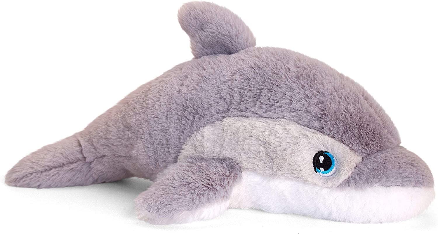 Deluxe Paws Plush Cuddly Soft Eco Toys 100% Recycled (Dolphin)
