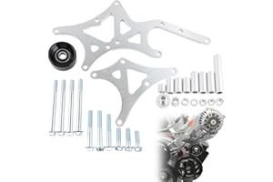 VVORHSBELL LS Truck SUV Driver Side Billet Alternator Power Steering Pump Bracket Compatible with 1999-2014 Silverado Sierra Yukon Tahoe Express Suburban 1500 2500 3500