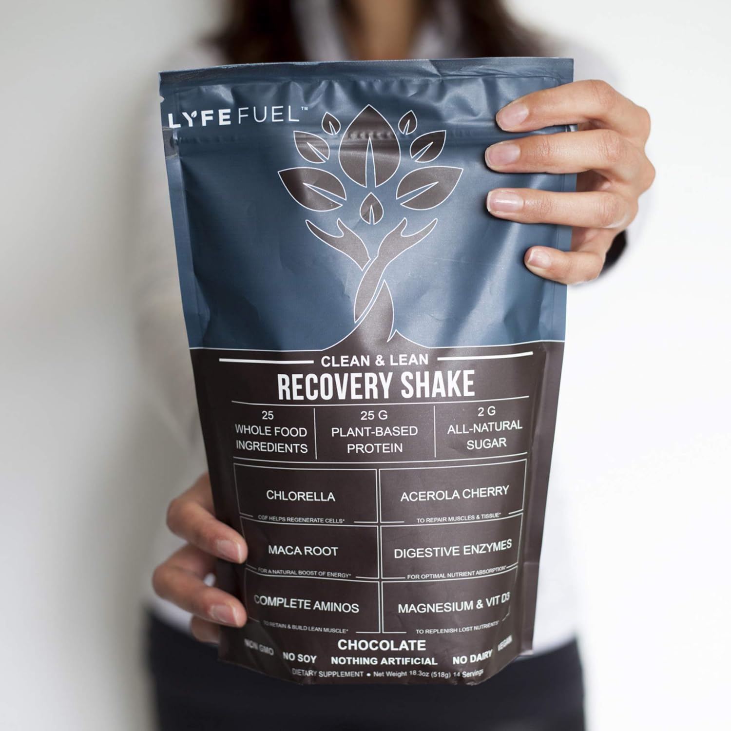 LYFE FUEL Post Workout Recovery Shake Keto, Vegan