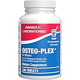 Osteo-Plex Bone Health Supplement for Women - Clinical Formula Bone Strength Supplement with Magnesium Calcium Vitamin D3 & Trace Minerals Complex - Easy to Swallow Gentle Tablets - 240 Count