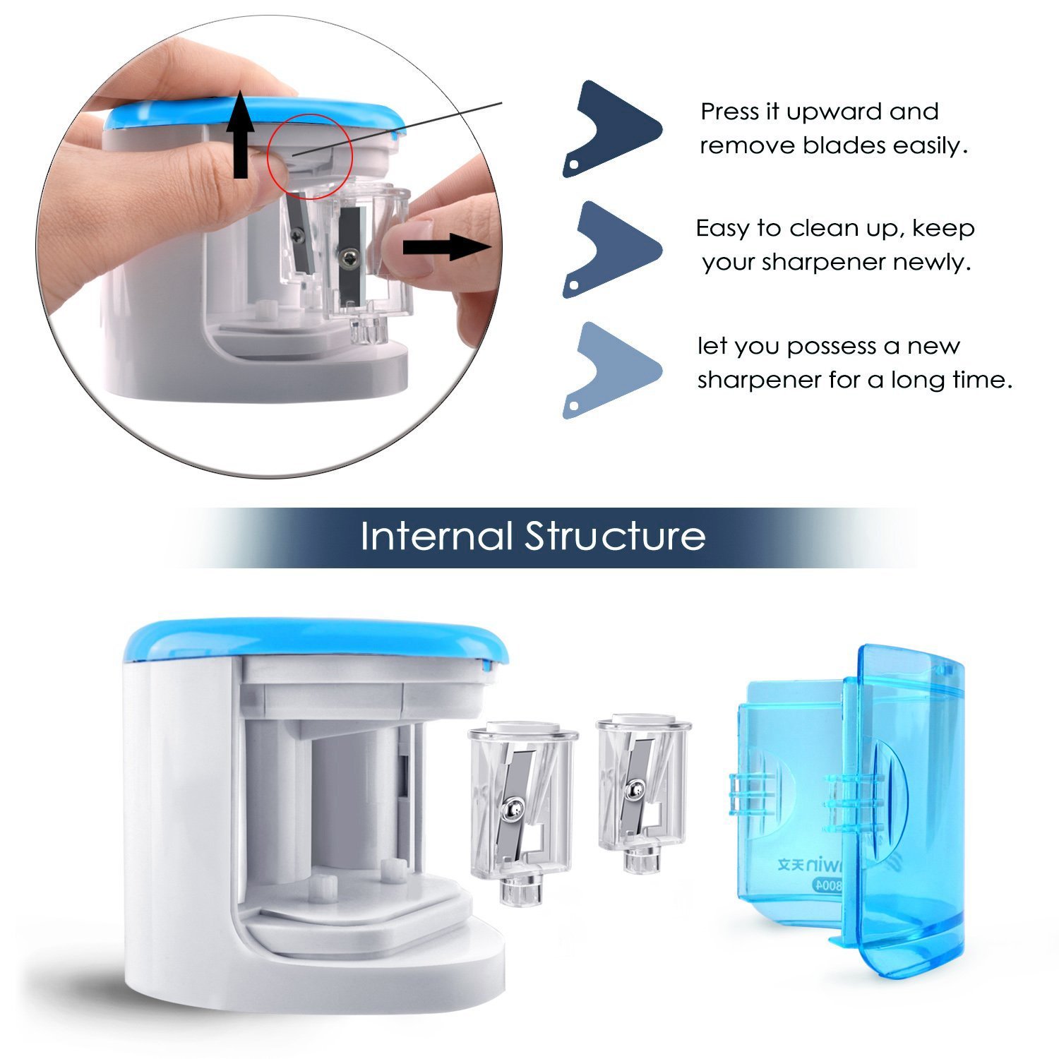 MROCO Pencil Sharpener Battery Operated Electric Pencil Sharpener