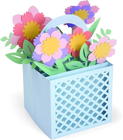 Sizzix Thinlits Troqueles 12PK Cartulina Caja con Flores: Amazon.es: Hogar