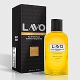 LAVO Facial Cleansing Oil Organic Face and Eye Makeup Remover - Emulsifying Deep Face Cleanser - Pore Minimizer - Mascara, BB Cream, Brushes - No Oily Residue - For All Skin Types