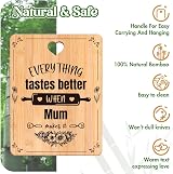 Apjielop Engraved Bamboo Cutting Board for Mum Mothers Day Birthday Gift view 4