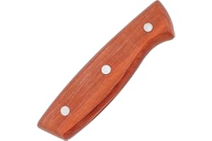 Luxshiny 1 Set of Wood Knife Handle Replacement Non-Skid Cutter Handle Grip Cutter Handle Replacement Handle Grip