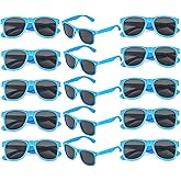 Fsmiling Mens Sunglasses Bulk Classic Sunglasses Pack Cheap Shades Glasses Cool Eyewear Set for Women-15Pack,Blue