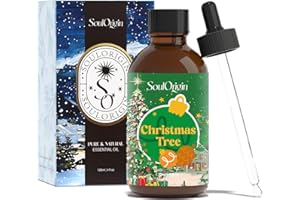 SoulOrigin Winter Christmas Tree Essential Oil 120ml, Holiday Natural Fragrance Oils, Aromatherapy Essential Oils for Diffuse