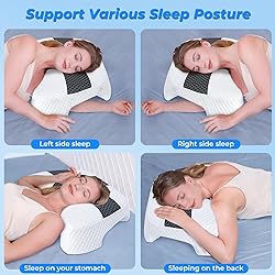 SAHEYER Side Sleeper Pillow with Arm Hole, Upgraded