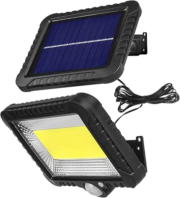 MCE438 Projecteur LED - Avec détecteur de mouvement - Lampe solaire - IP44-5 W - 400 lm - 6000 K - Blanc froid