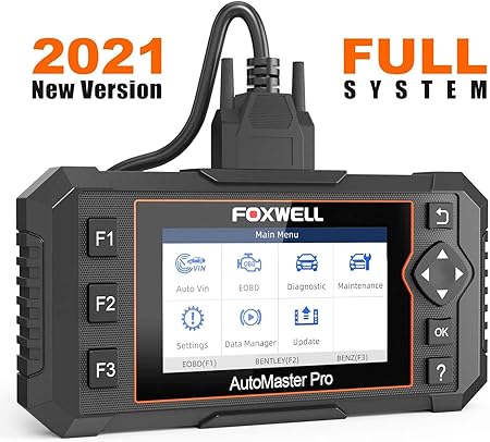Amazon Foxwell Nt624 エリート Obd2 スキャナー カーフルシステム 診断スキャンツール オイルライト Epbリセットサービス エンジン確認 Abs Srs トランスミッション Eps Hvac ヘッドランプ コードリーダー 故障診断機 車 バイク