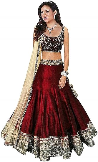 titos factory Womens Banglory Satin Semi-Stitched Material (Multi Colour) (Free Size)