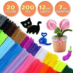 GAGANIU 200pcs Pipe Cleaners, Pipe Cleaners for