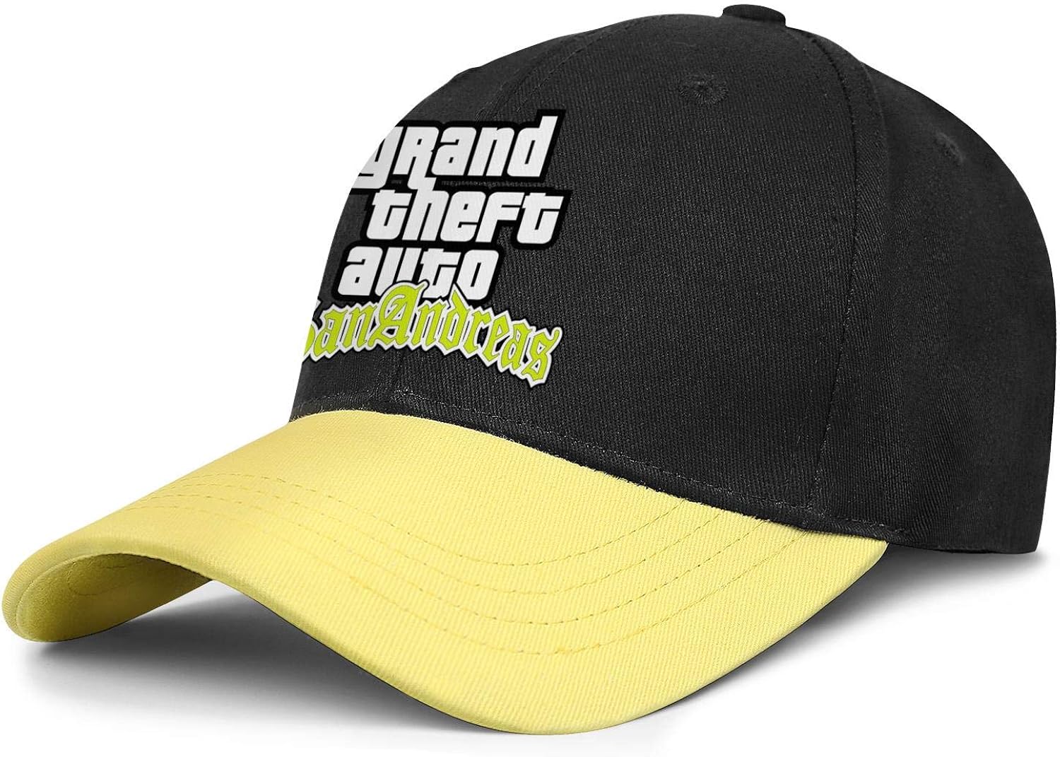 GTA San Andreas Men's Curved Baseball Cap Classic Youth Distressed