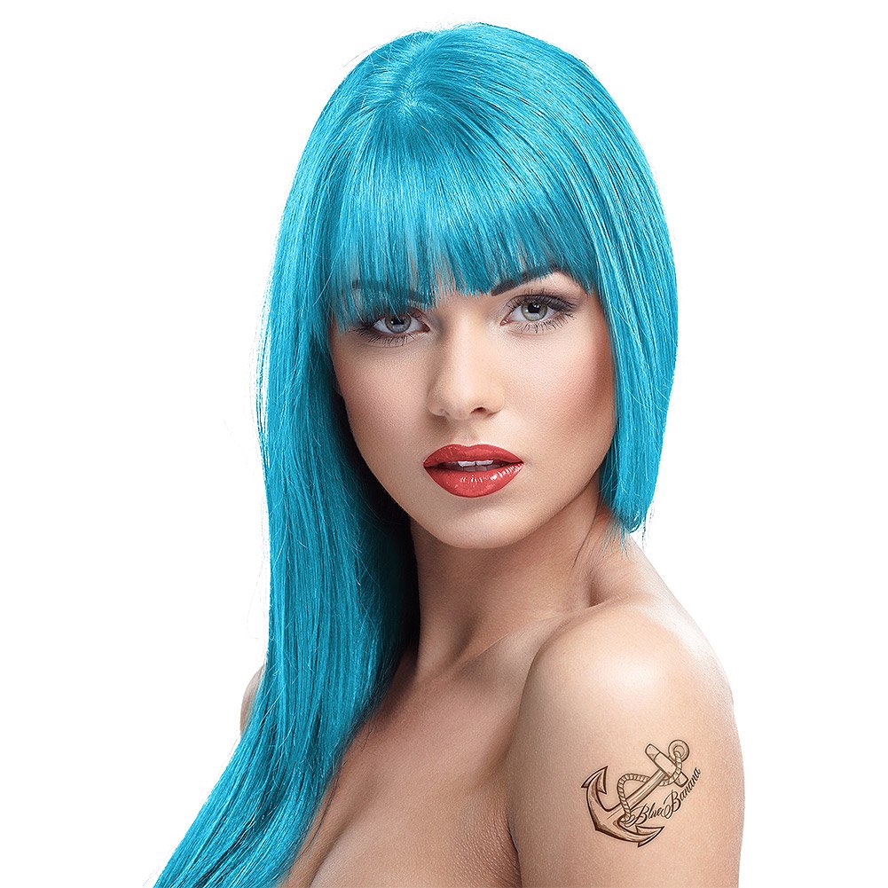 Crazy Color Semi-Permanent Hair Dye 100ml (Bubblegum Blue)