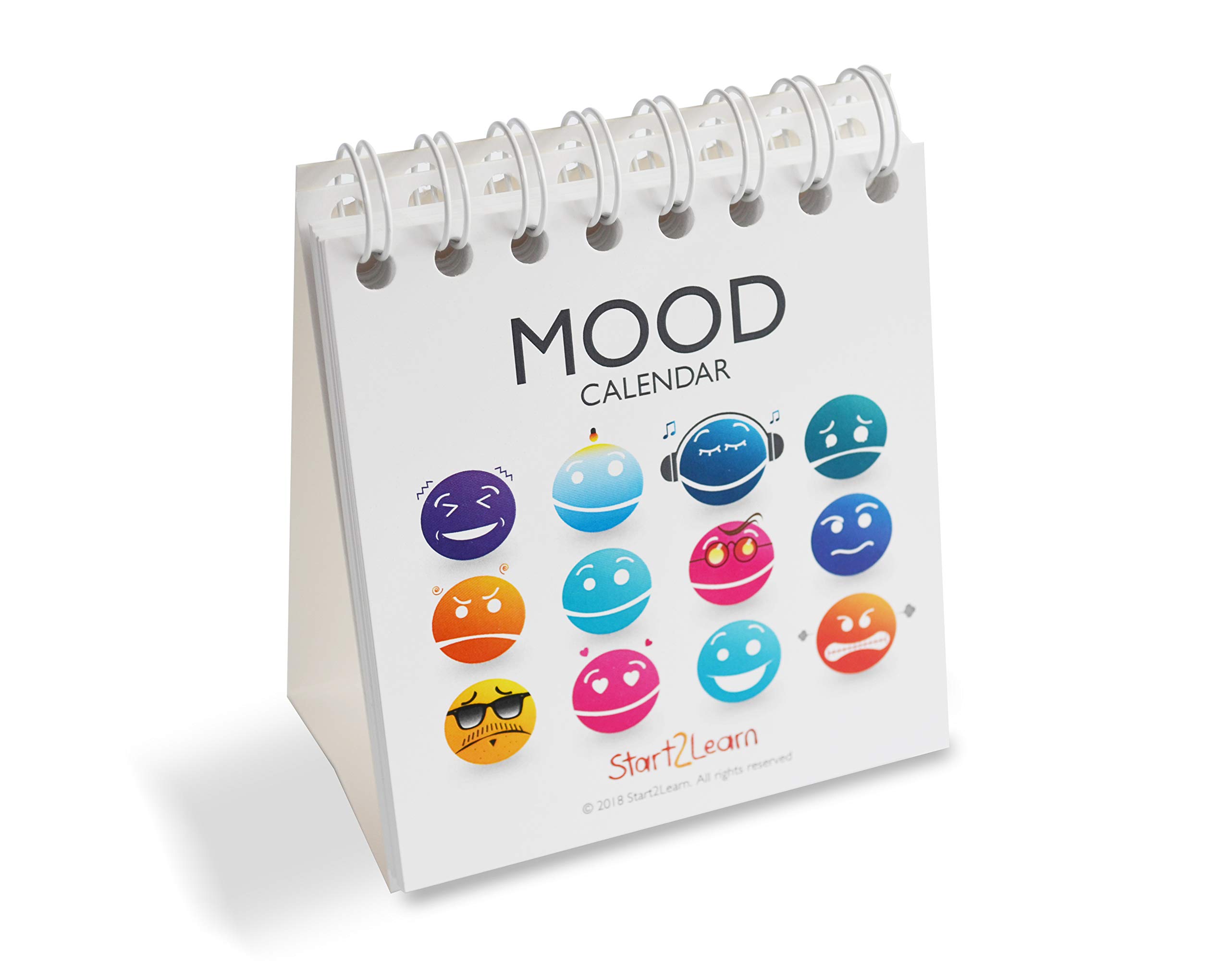 Start2learn: Desktop Mood Book Picture Communication Resource (PEC) Autism Visual Aid