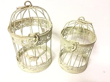 Pflanzkafig Dekokafig Kafig Vogelkafig 2er Set Shabby Antik Stil Vogel Cb83w Neu Mobel Wohnen Sonstige