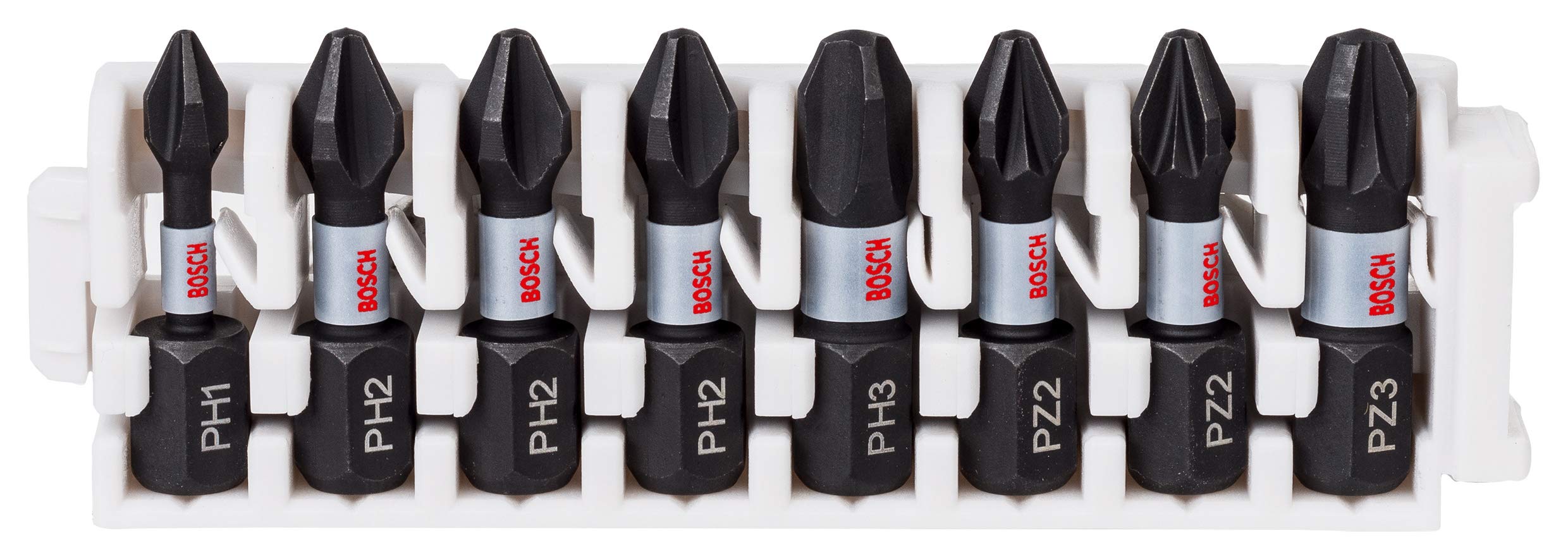 Bosch Professional 8-piece Impact Control Screwdriver Bit Set (Pick and Click, impact driver accessories)