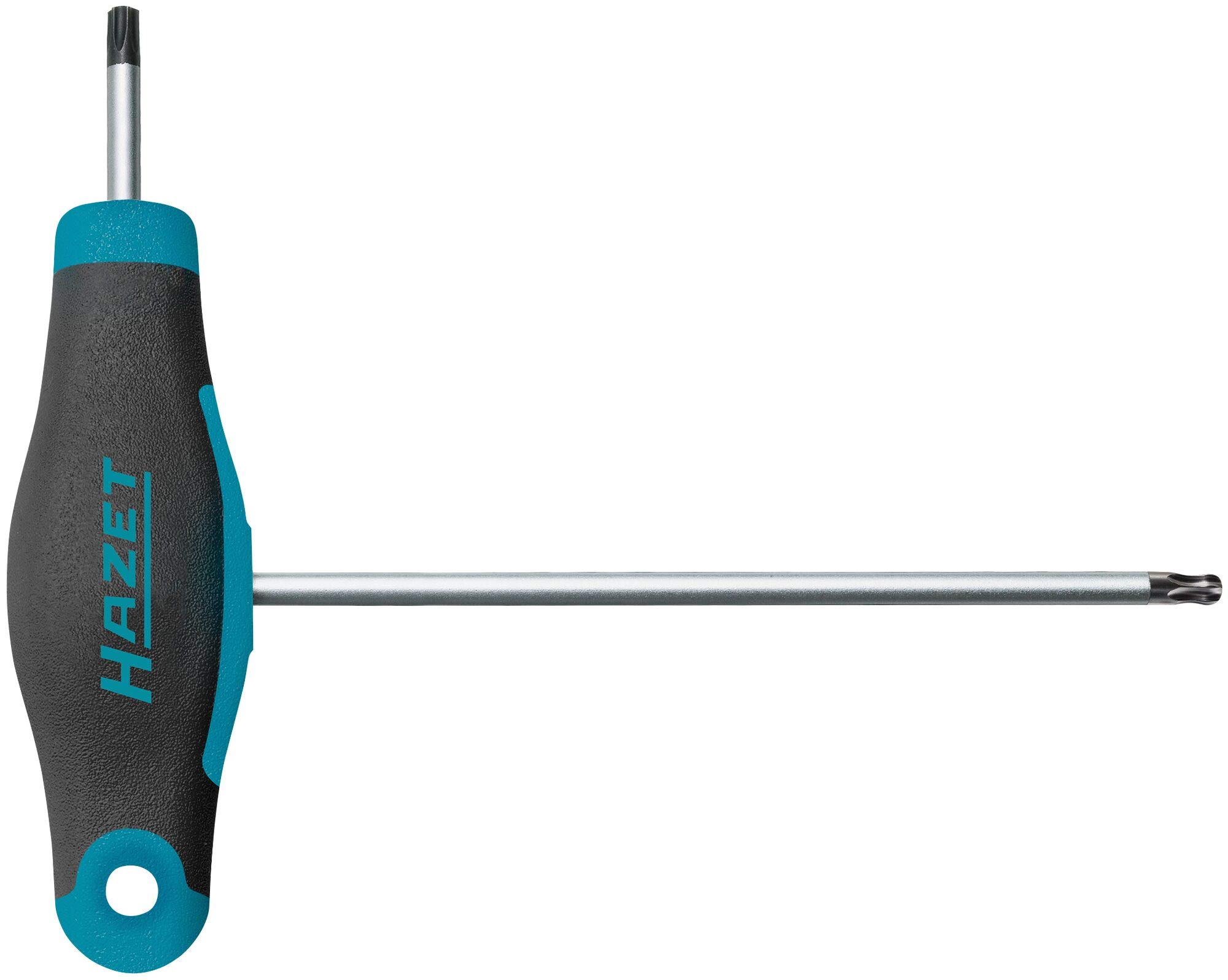 Hazet 829KKT-T15 Allen Key (Short and Long Blade for Flexible Use, Torx Profile, Size: T15) Dark Blue